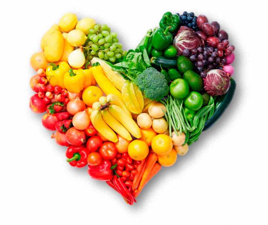 Raznolikost zelenjave in sadja za najljubšo dieto